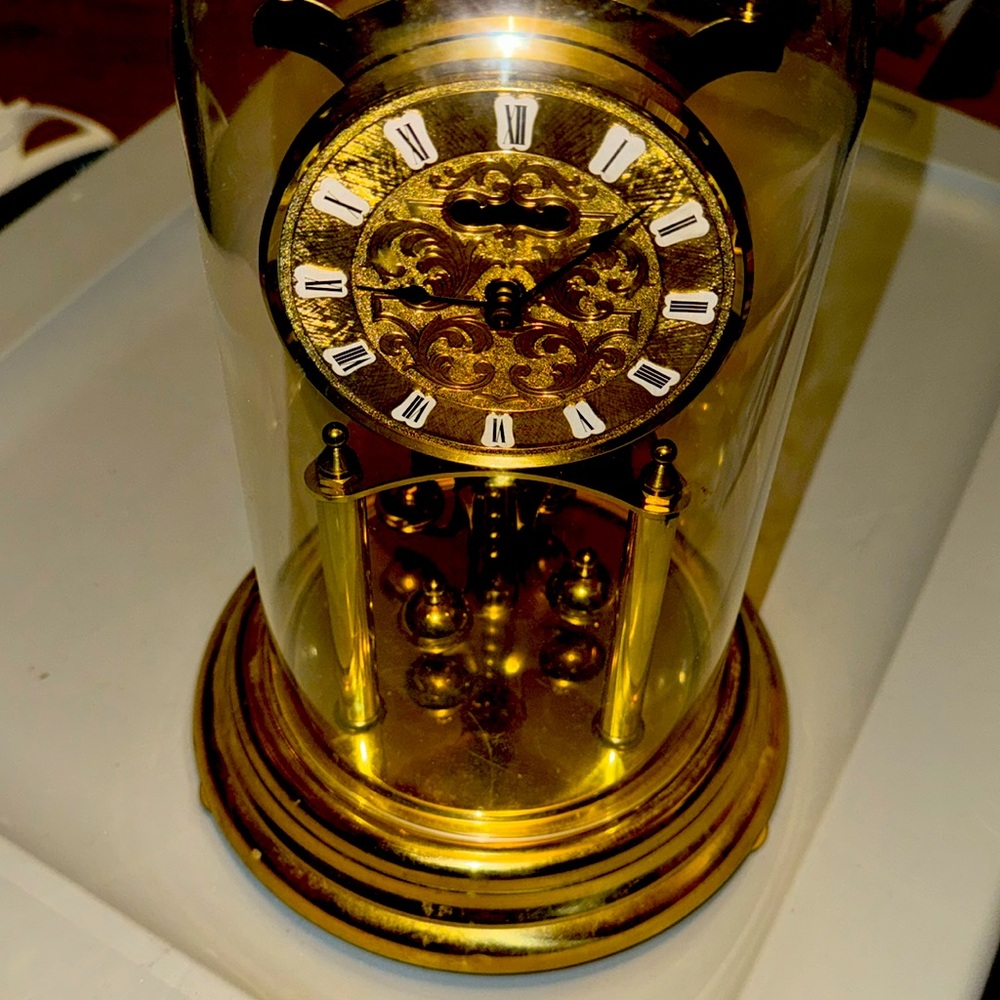 Vintage SETH THOMAS Anniversary Shelf Clock Germany -kieninger and obergfell